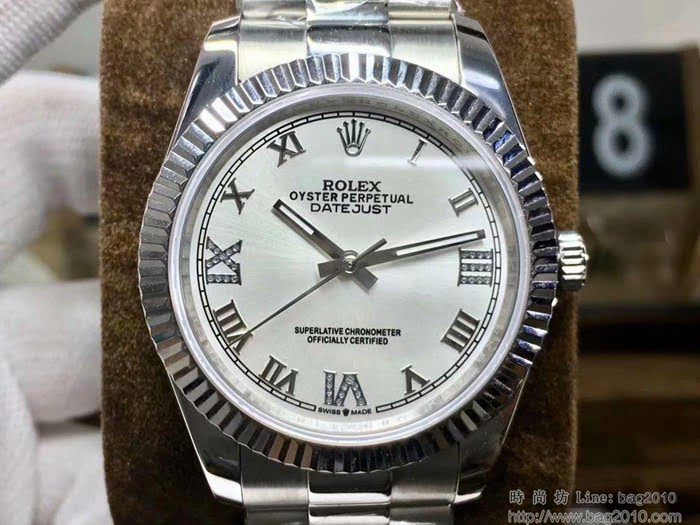 ROLEX勞力士 日誌系列 全新款 經典羅馬刻度設計 奢華典雅 男士腕表  wssb3721